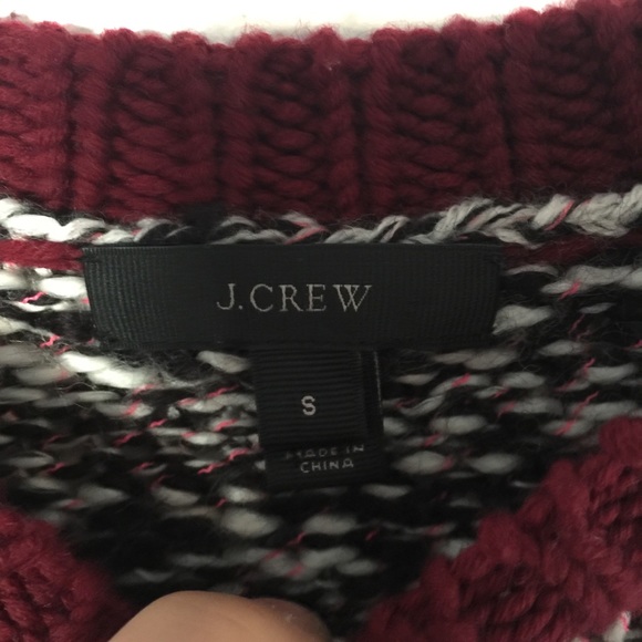 J CREW marled color block wool blend sweater - Picture 5 of 7